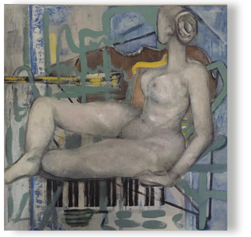 Liebe zu Henry, Klavier u. Geige
öl/Lw 100 x 100 cm